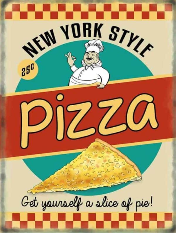 Plaque de restaurant americain PizzaPlaque de restaurant americain Pizza