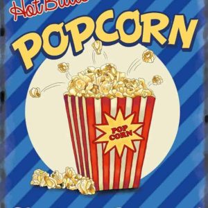 Plaque de restaurant americain Popcorn