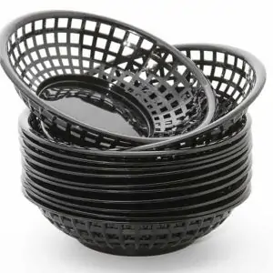 1075BK Panier de service de restaurant americain