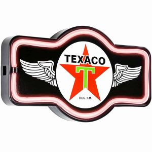 Enseigne neon led decoration americaine murale Texaco Wings