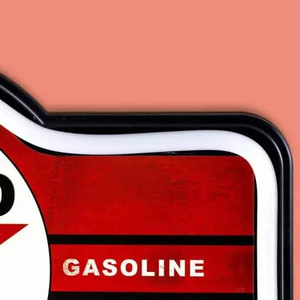 Enseigne neon led decoration americaine murale Texaco Gasoline