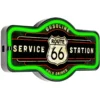enseigne à éclairage leds route 66 station