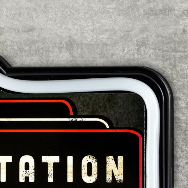 enseigne à éclairage leds route 66 station