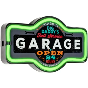enseigne à éclairage leds big daddy's garage