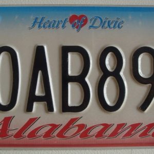 Alabama_A1 Plaque d'immatriculation americaine swap meet