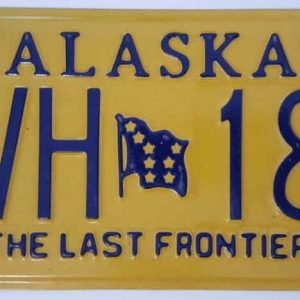 Alaska_A1 Plaque d'immatriculation americaine swap meet
