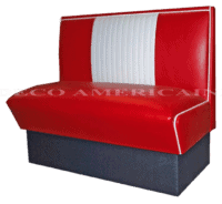 Banquette rétro américaine - Design années 1950 Malibu