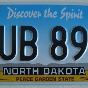Dakota du nord Plaque d'immatriculation americaine swap meet
