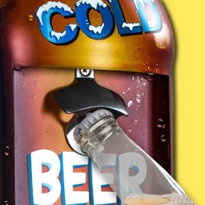 decapsuleur bouteille biere ice cold beer wall mounted metal bottle opener 3