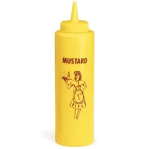 Distributeur de Moutarde 350ml pour restaurant americain NostalgiaDistributeur de Moutarde 350ml pour restaurant americain Nostalgia