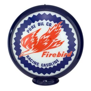 Firebirds Gasoline Globe publicitaire de pompe a essence