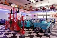 Banquette réalisée à partir d'une véritable Chevrolet 1957