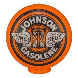Johnson Gasoline Globe publicitaire de pompe a essence