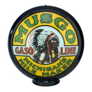 Musgo Globe publicitaire de pompe a essence