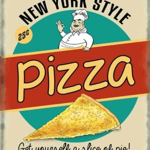Plaque publicitaire de décoration murale 10088-pizza
