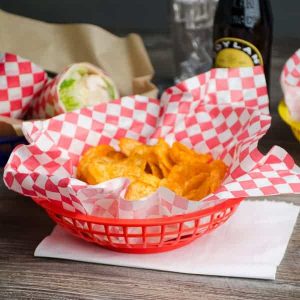 Plastic Basket round serving american diner