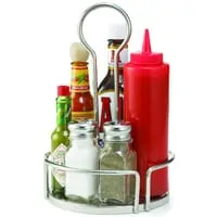 Rack rond chrome pour table vintage des restaurants americain diner Rack rond chrome pour table vintage des restaurants americain diner