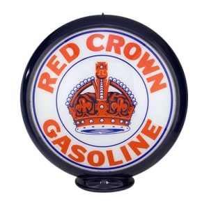 Red Crown Globe de pompe a essence americaine