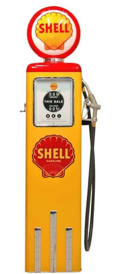 Pompe a essence de la marque Shell