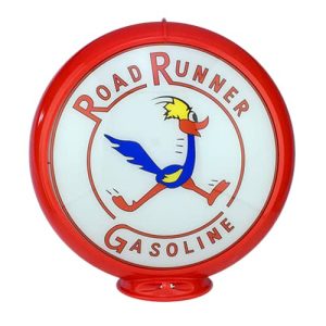 Road Runner Globe publicitaire de pompe a essence