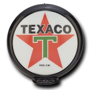 Texaco Globe publicitaire de pompe a essence