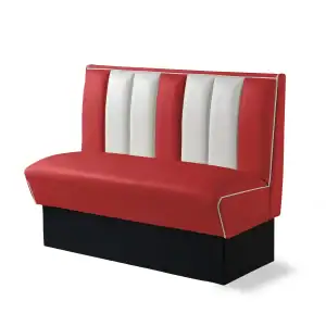 banquette de diner américain bi colore 2 places 120cm