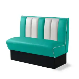 banquette de diner américain bi colore 2 places 120cm