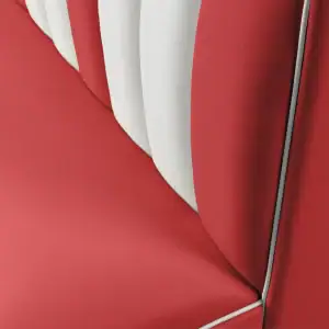 banquette de diner américain bi colore 2 places 120cm