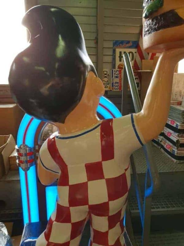 Statue du Big Boy effigie des restaurant américain de Californie