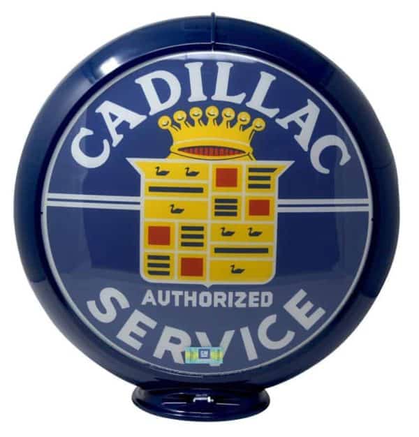 Cadillac Service Parts Globe publicitaire de pompe a essence