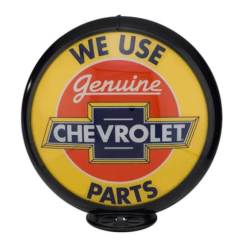 Chevrolet Parts Globe publicitaire de pompe a essence