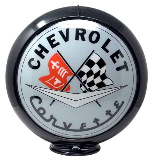 Corvette Globe publicitaire de pompe a essence