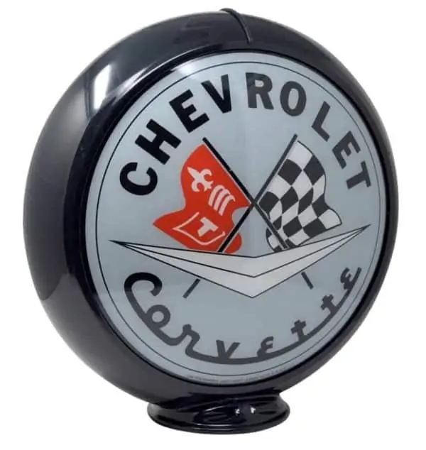 Corvette Globe publicitaire de pompe a essence
