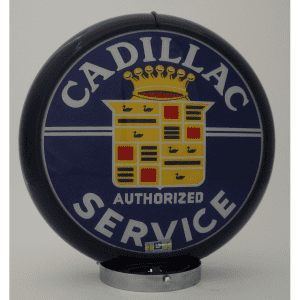 Cadillac Service Globe publicitaire de pompe a essence