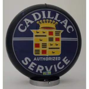 Cadillac Service Globe publicitaire de pompe a essence