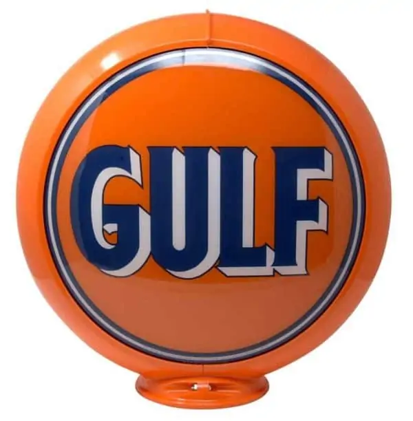 Gulf Globe publicitaire de pompe a essence