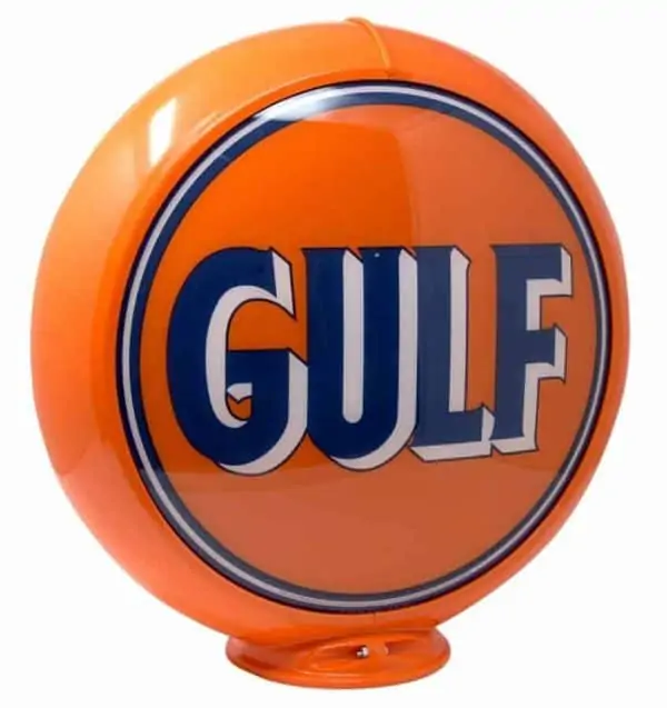 Gulf Globe publicitaire de pompe a essence