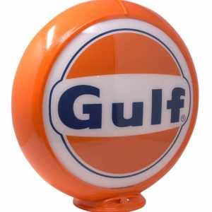 1963 Gulf Gasoline Globe publicitaire de pompe a essence