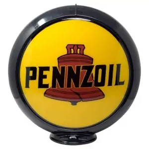 pennzoil Globe publicitaire de pompe a essence