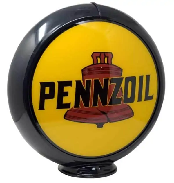pennzoil Globe publicitaire de pompe a essencepennzoil Globe publicitaire de pompe a essence
