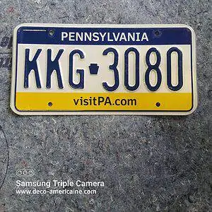 plaque d'immatriculation américaine pennsylvanie