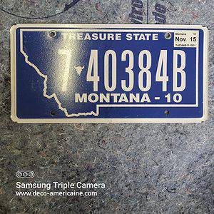 plaque d'immatriculation américaine montana