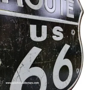 route us 66 xl 58cm alu en relief route us 66 xl 58cm alu en relief