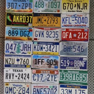 lot de plaques d'immatriculation des 50 etats américains collection complète #2