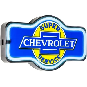 enseigne à éclairage leds chevrolet super service