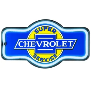 enseigne à éclairage leds chevrolet super service