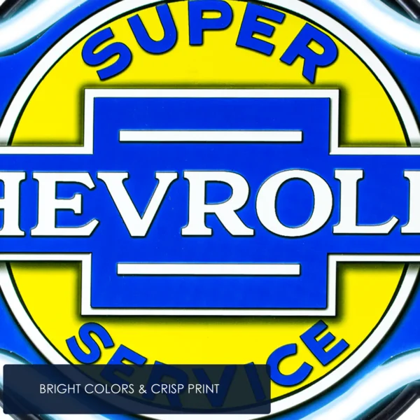 enseigne à éclairage leds chevrolet super service