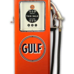Pompe à essence americaine 8 Ball Gulf Gasoline