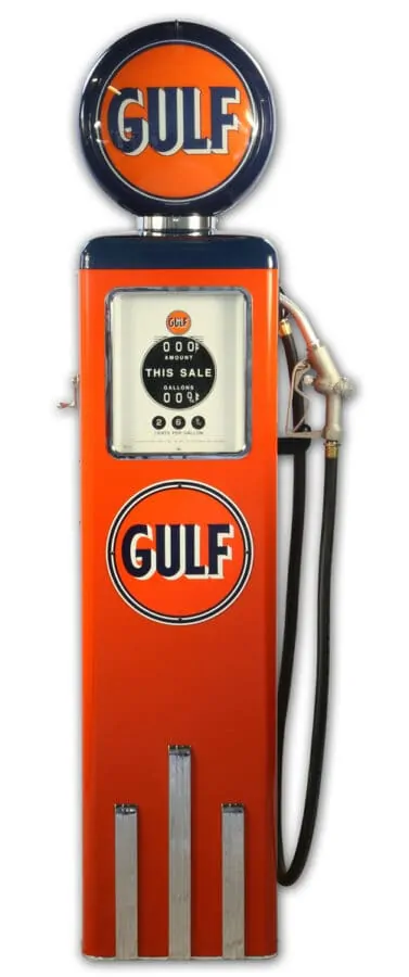 Pompe à essence americaine 8 Ball Gulf Gasoline