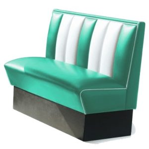 Banquette 120 cm - Turquoise - deco americaine mobilier fifties